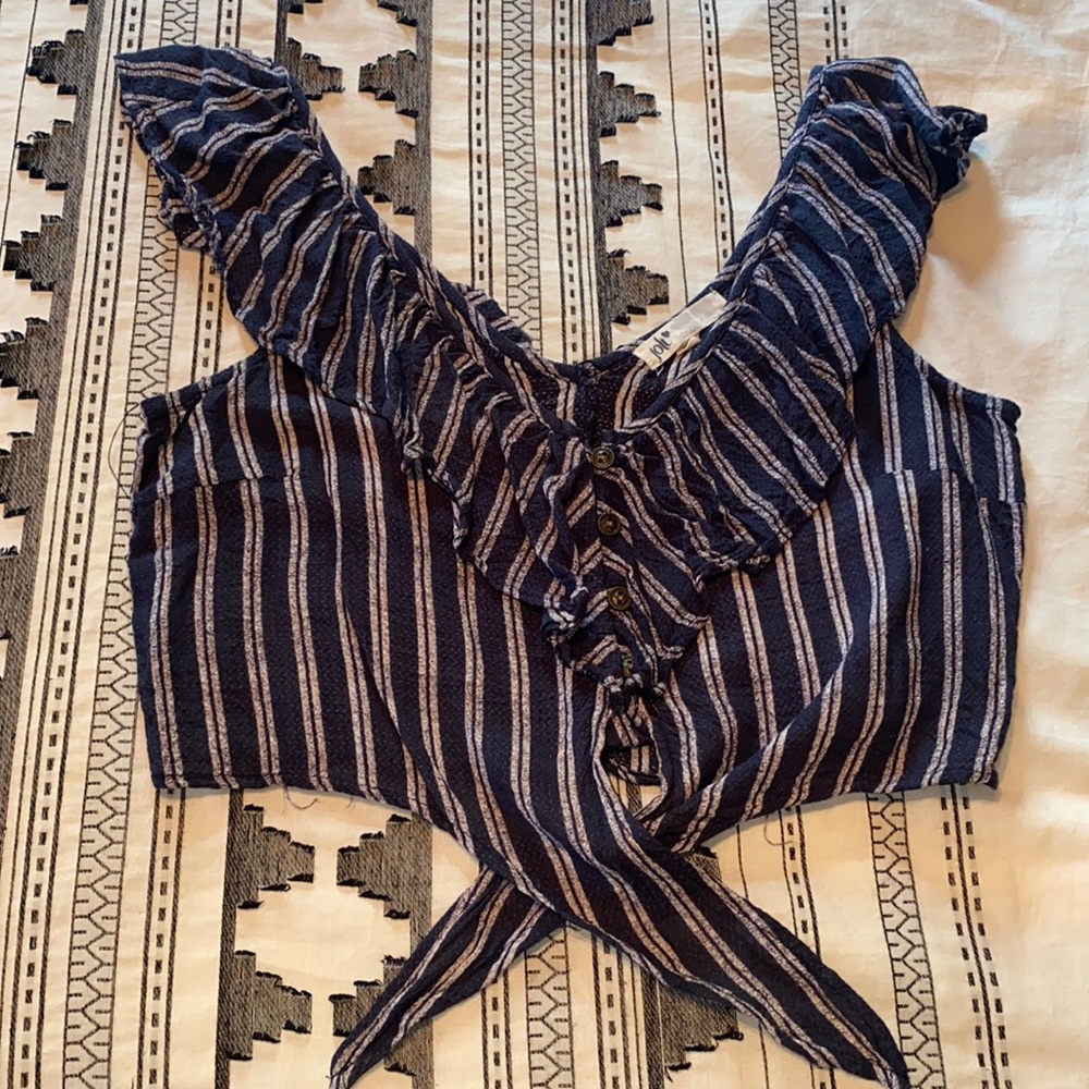 Tie front crop top